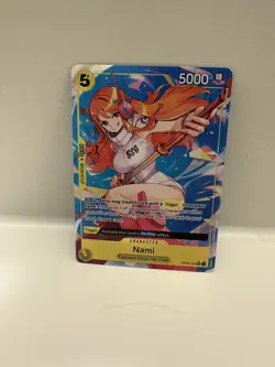 One Piece Card Game Nami SR OP08-106 Parallel Two Legends Foil Alt Art - Image 3