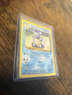 63/130 Wartortle Pokemon TCG Base Set 2 Wizards Stamp Trading Card Promo - Image 3