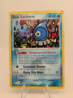 Pokemon Card - Rain Castform Hidden Legends 23/101 Rare Reverse Holo - Image 1