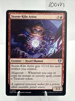 MTG 1x Storm-Kiln Artist # 260 Commander Masters Magic the Gathering Card x1 NM - Image 4