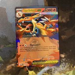 Mega Charizard Y ex (MEP 30) black star rare promo Pokemon TCG card - Image 1