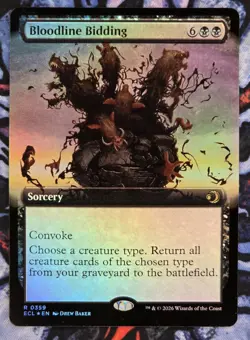 Bloodline Bidding (Extended Art) | Lorwyn Eclipsed (ECL) | NM Foil | MTG - Image 1