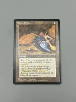 Spirit Shield Mtg Fallen Empires Magic the Gathering Auto Signed Scott Kirschner - Image 1