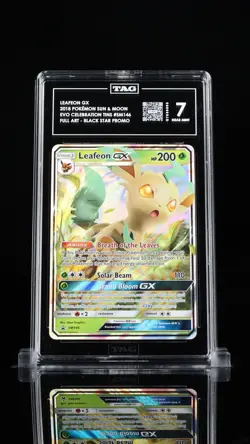 ‼Leafeon GX #SM146 Pokemon BLACK STAR Promo~ TAG GRADE 7! SHIPS FAST💨 - Image 1