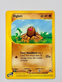 🇨🇦 Diglett 106/165 Common Expedition Base Set Pokemon NM - Image 1