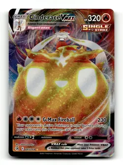 SWSH08: Fusion Strike #045/264 Cinderace VMAX Ultra Rare,Holo Pokemon - Image 1