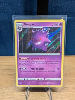 Pokemon TCG Gengar Holo Rare 38/111 Sun & Moon: Crimson Invasion - Image 1
