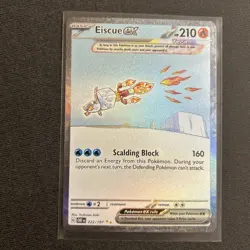 Pokemon TCG Eiscue EX 222/197 Obsidian Flames Pack Fresh Mint - Image 1