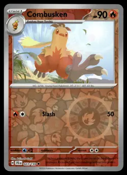COMBUSKEN - 023/159 Uncommon Journey Together Pokemon Reverse Holo NM - Image 1