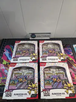 4X Alakazam Ex Collection Boxes Scarlet & Violet 151 Pokemon 2023 Sealed - Image 1