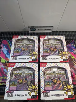 4X Alakazam Ex Collection Boxes Scarlet & Violet 151 Pokemon 2023 Sealed - Image 2