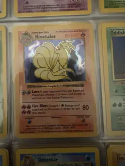 1999 Pokemon Base Set Ninetales Holo 12/102 WOTC Vintage LP - Image 3