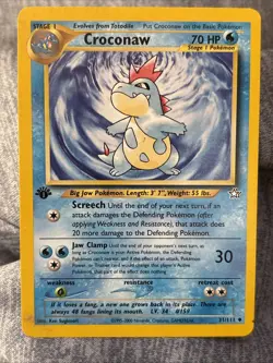 Croconaw 31/111 Pokemon Neo Genesis 1st Edition - Image 2