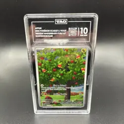 Pokemon TCG Applin 185/167 – SV06: Twilight Masquerade HOLO RARE – TAG GRADE 10 - Image 1