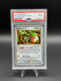 💥Rayquaza EX Holo Rare #102/107 2005 Pokemon EX Deoxys PSA 9 MINT - Image 1