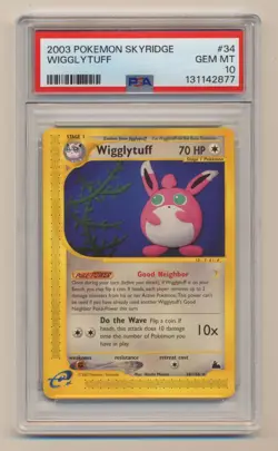 PSA 10 Pokemon Skyridge Rare Wigglytuff 34/144 GEM MINT Condition!! - Image 1