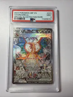 Pokemon Obsidian Flames Charizard EX Special Illustration Sir #223/197 PSA 9 - Image 1