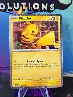 Pikachu 51/162 Stamped 2026 Pokemon Day 30th Anniversary Promo TCG - Image 1