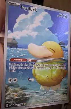 Pokemon Psyduck 226/217 Illustration Rare HoloFullArt Ascended Hero’s Pack Fresh - Image 1