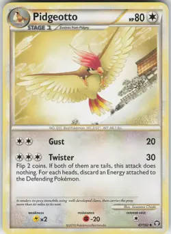 Pokemon Pidgeotto 47/102 Triumphant Uncommon NM - Image 1