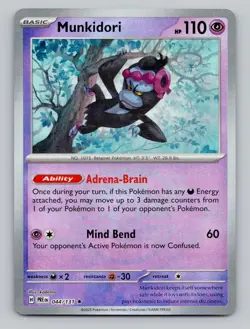 Munkidori (Master Ball Pattern) #044/131 Rare SV: Prismatic Evolutions Pokemon - Image 1