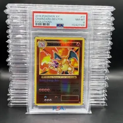 PSA 8 NM-MT XY Evolutions Charizard 11/108 Reverse Holo Rare Pokemon - Image 1