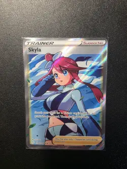Pokemon TCG - Skyla Full Art Trainer Ultra Rare 72/72 Shining Fates NM! - Image 1
