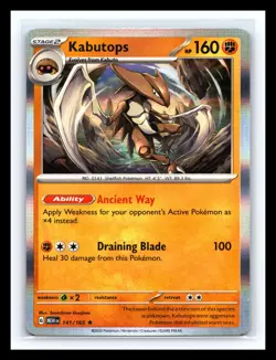 🔥 Kabutops 141/165 SV: Scarlet & Violet 151 Pokemon TCG 2023 Holo - Image 1