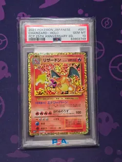 Pokemon PSA 10 Gem Mint Japanese 25th Anniversary Charizard Holo 001/025 - Image 4