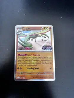 Pokemon TCG Flygon 016 | Mega Evolution Black Star Promo | LP Small Dent - Image 1