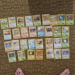 Pokemon Jungle Set unlimited (32)Cards Wizards of the Coast 1999 card no 33-64 - Image 1