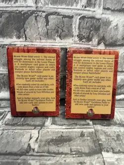 Blood Wars Trading Card Game 2 Pack Booster Packs TSR Vintage TCG 100 Cards - Image 2