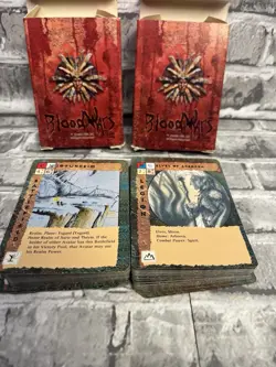 Blood Wars Trading Card Game 2 Pack Booster Packs TSR Vintage TCG 100 Cards - Image 3