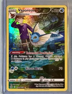 Pokemon Card - Vaporeon Brilliant Stars TG02/TG30 Ultra Rare - Image 2