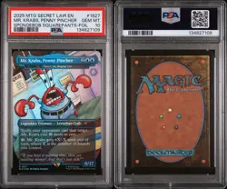 2025 Magic The Gathering Secret Lair Mr. Krabs Penny Pincher Foil PSA 10 - Image 3
