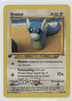 Dratini German 1st Ed. Pokemon Neo Destiny #63 2002 - Image 1