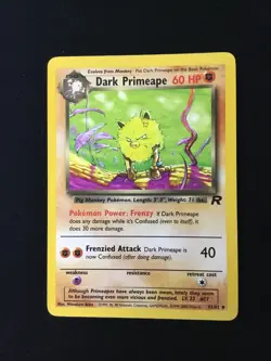 Pokemon TCG Dark Primeape Team Rocket 43 Regular Uncommon - Image 1