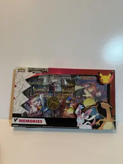 Pokemon V Memories Celebrations Collection Box Lance's Charizard V Sylveon V - Image 1
