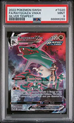 Rayquaza VMAX TG20/TG30 Silver Tempest Trainer Gallery Pokemon English PSA 9 - Image 1
