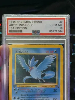 1999 Pokemon Fossil 1st Edition #2 Articuno Holo – PSA 10 GEM MT - Image 5