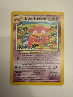 Pokemon TCG Light Slowbro Neo Destiny 51 Unlimited Uncommon - Image 1