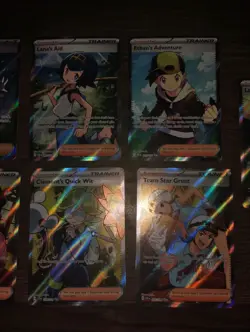 Lot Of 9 Full Illustration Pokemon Trainer Cards All Nm To Mint Varying Sets - Image 3
