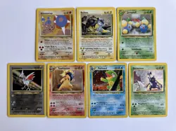 Lot Of 7 Pokemon TCG Set HOLO Rare Cards Assortment Collection NEO ERA VINTAGE - Image 1