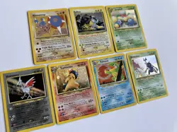 Lot Of 7 Pokemon TCG Set HOLO Rare Cards Assortment Collection NEO ERA VINTAGE - Image 2