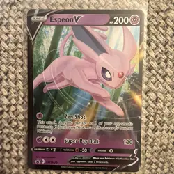 Espeon V Black Star Promo SWSH 201, NM Pokemon Card - Image 1