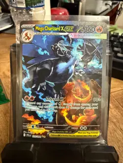 Mega Charizard x Ex 125/094 SIR Full Art Phantasmal Flames English Pokemon Card - Image 1