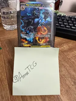 Mega Charizard x Ex 125/094 SIR Full Art Phantasmal Flames English Pokemon Card - Image 4