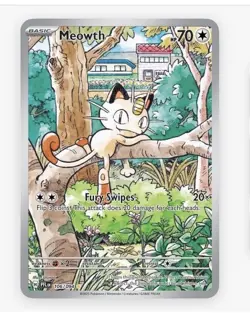 Meowth Basic 106/094 PFL Pokemon Card 2025 Cat 70 HP 20 Attack - Image 1