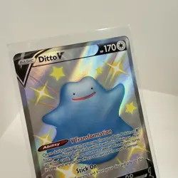 Ditto V SV118/SV122 Shining Fates: Shiny Vault Holo Full Art Pokemon Card - Image 3