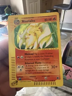 Pokemon Ninetales TCG Holo Card 21/165 Expedition Base Set Nm - Image 1